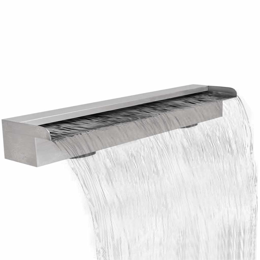 Vidaxl Schwimmbad Wasser Herbst rechteckig 90 cm Edelstahl