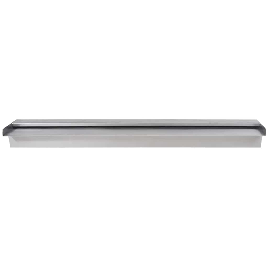 Vidaxl Schwimmbad Wasser Herbst rechteckig 90 cm Edelstahl