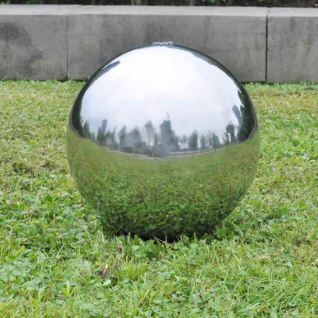 Vidaxl Garden Fountain mit LEDs 20 cm Edelstahl