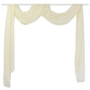 Vidaxl overgijn durchscheinende Voile 140 x 600 cm Creme