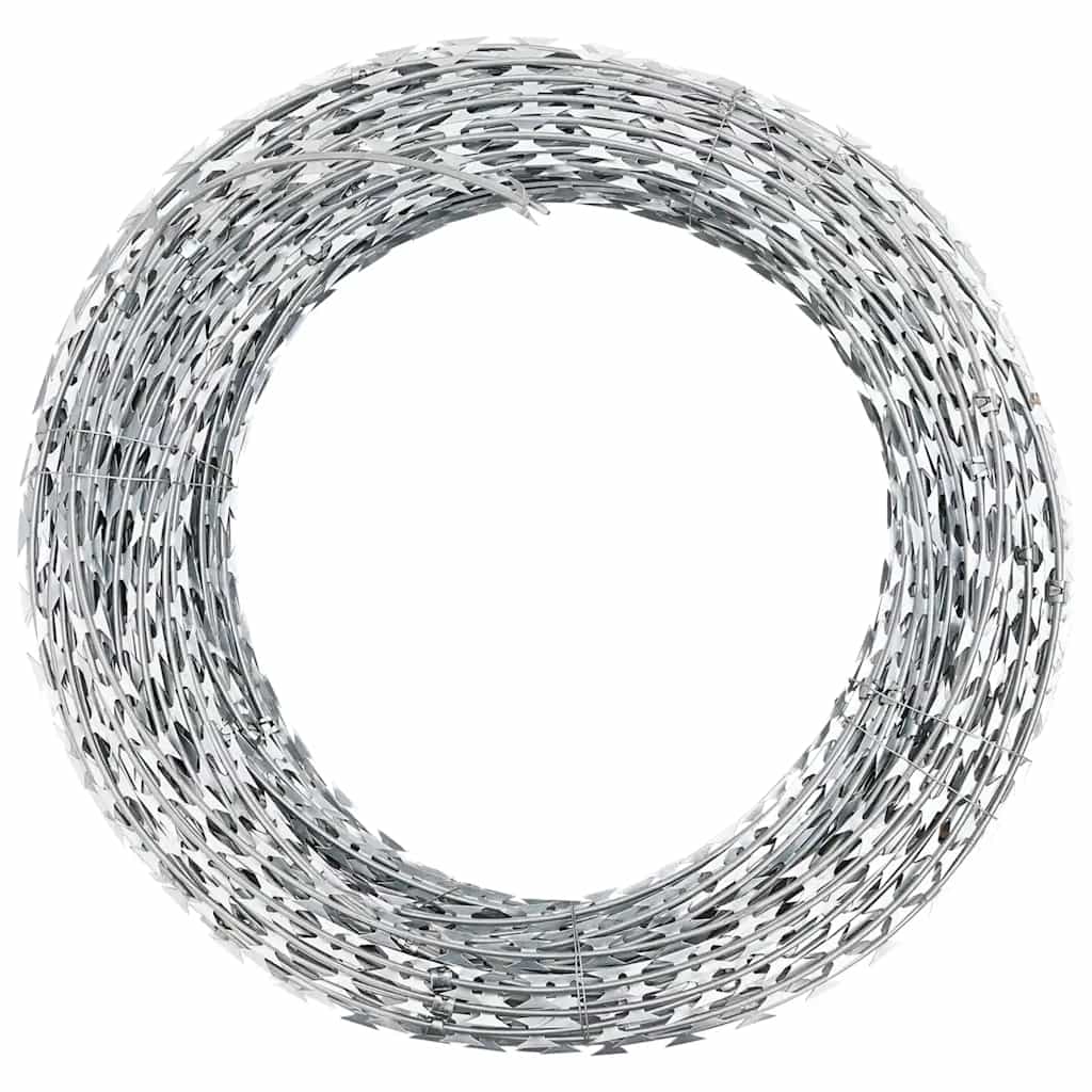 Vidaxl Scheermmsstikkeldraad Concertina galvanisierte Stahl 100 m