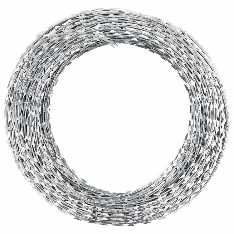 VIDAXL SCHEERMEMETSTIKKELDRAAD CONCERTINA GALVANISCHE STAHL 150 M