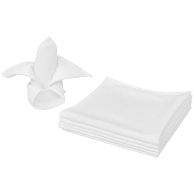 Vidaxl Servietten Weiß 25 Stück 50 x 50 cm