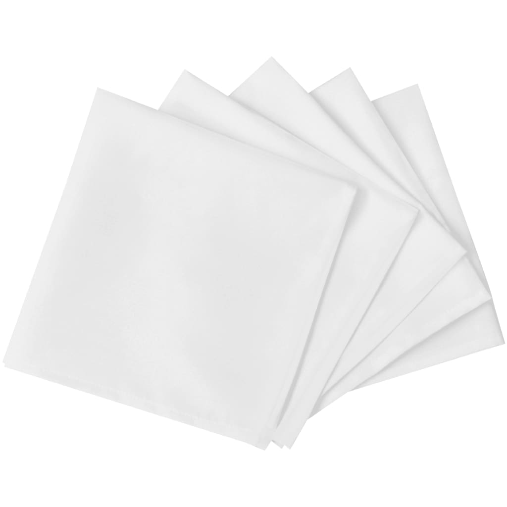 Vidaxl Servietten weiß 50 Stück 50 x 50 cm