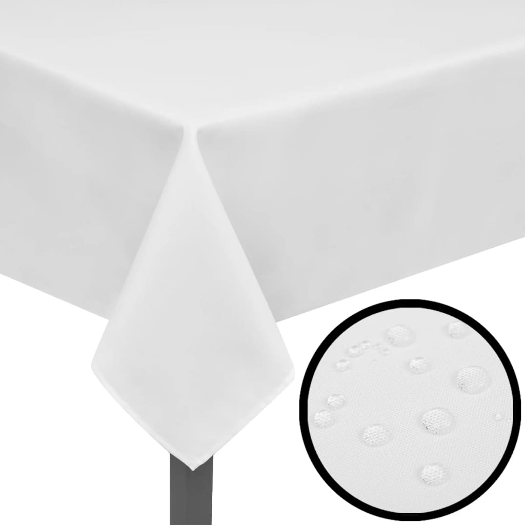 VIDAXL -Tabletten weiß 5 Stück 130 x 130 cm