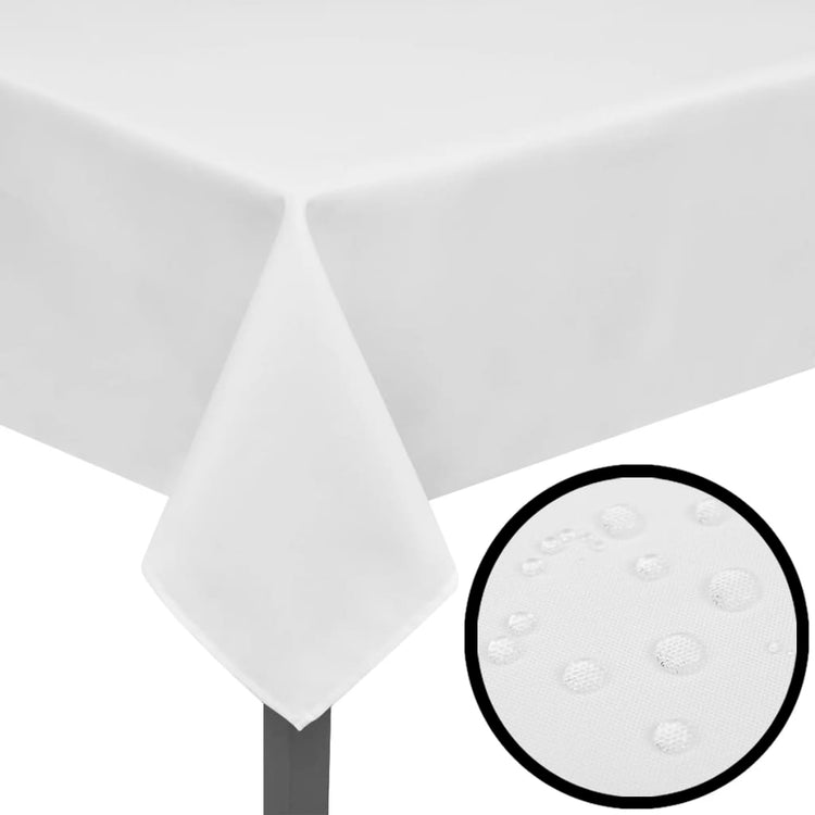 VIDAXL -Tabletten weiß 5 Stück 130 x 130 cm