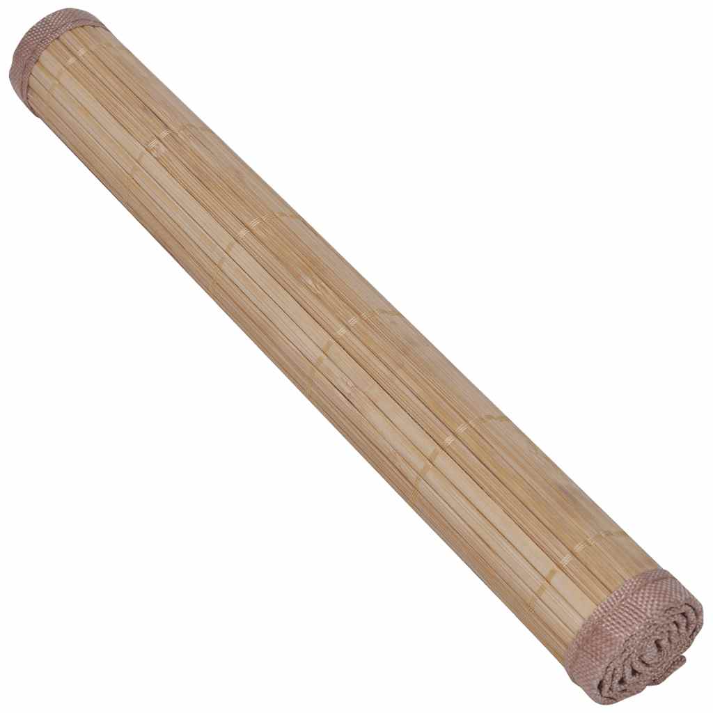 VIDAXL 6 ST SCONEMATS 30x45 cm Bambusbraun