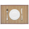 VIDAXL 6 ST SCONEMATS 30x45 cm Bambusbraun