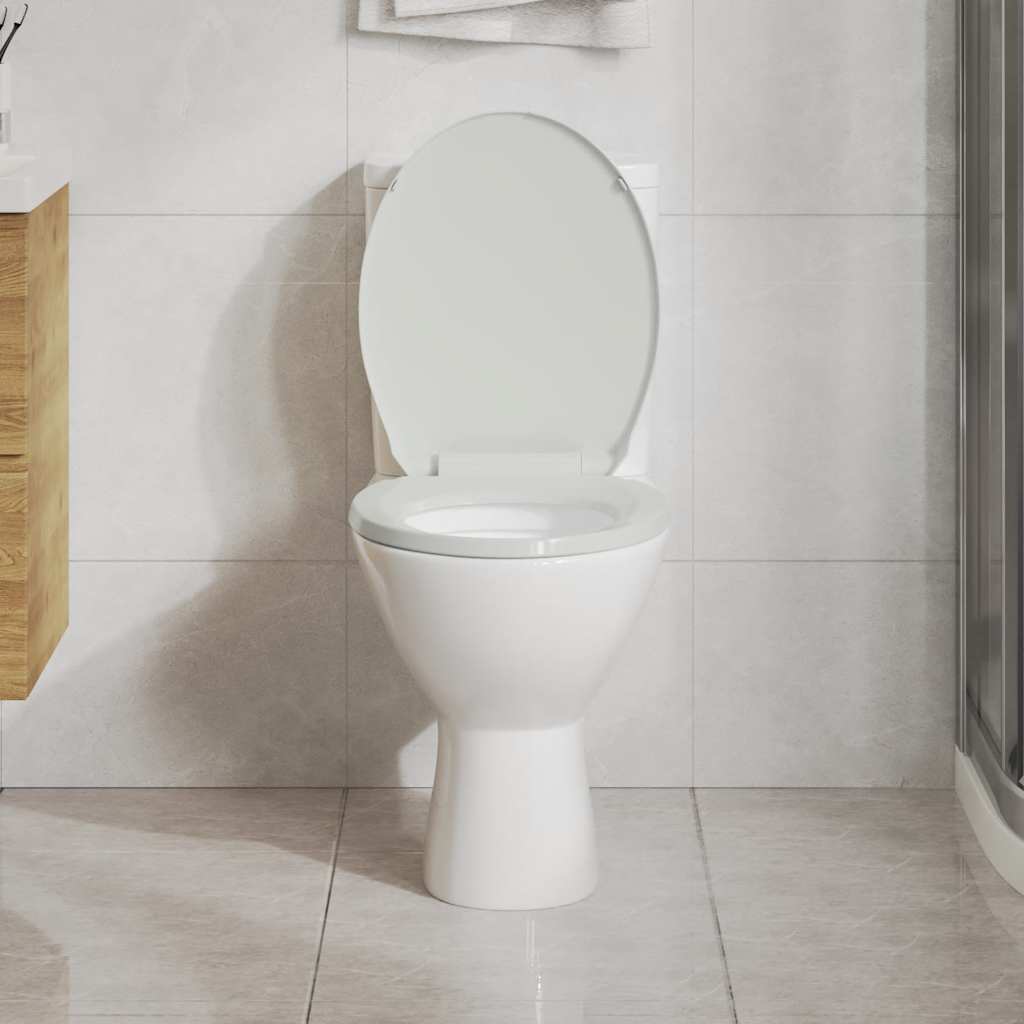Vidaxl Toilettensitz Soft-Close Oval White