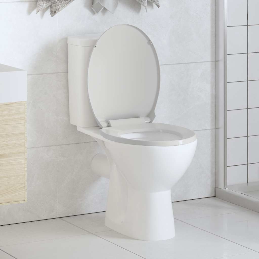 Vidaxl Toilettensitz Soft-Close Oval White