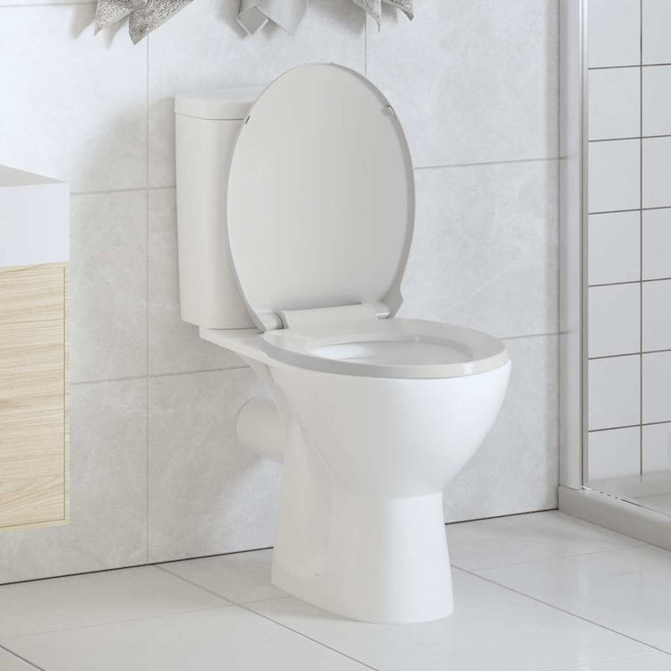 Vidaxl Toilettensitz Soft-Close Oval White