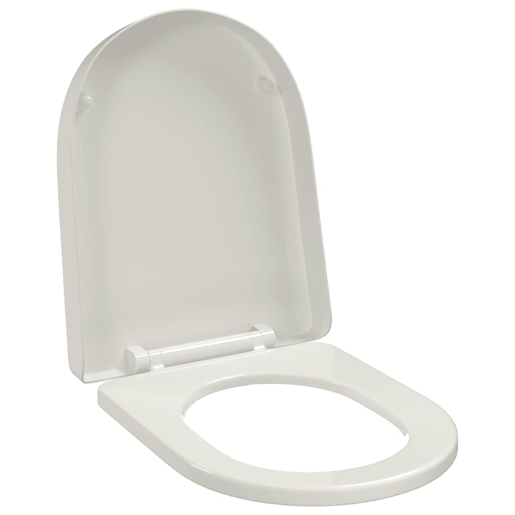 Vidaxl Toilettensitz weiche quadratische weiße Weiße