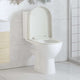 Vidaxl Toilettensitz weiche quadratische weiße Weiße