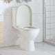 Vidaxl Toilettensitz Soft-Close mit schnell veröffentlichen Design quadratisch weiß