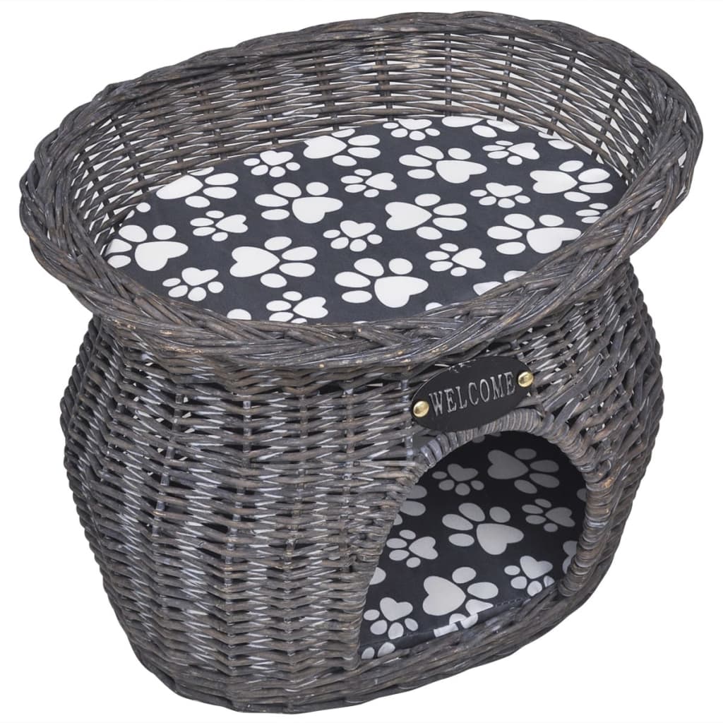 Vidaxl Cat Bed House Kratzerpfosten mit Kissenweiden