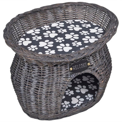 Vidaxl Cat Bed House Kratzerpfosten mit Kissenweiden