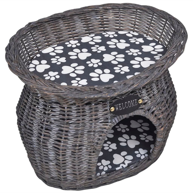 Vidaxl Cat Bed House Kratzerpfosten mit Kissenweiden