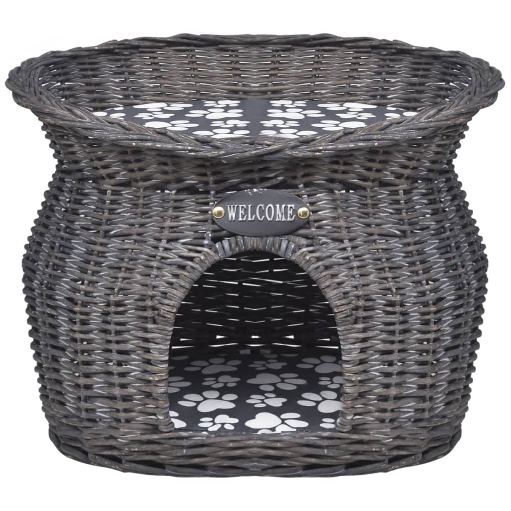 Vidaxl Cat Bed House Kratzerpfosten mit Kissenweiden