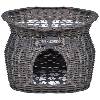 Vidaxl Cat Bed House Kratzerpfosten mit Kissenweiden