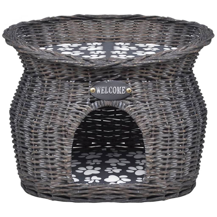 Vidaxl Cat Bed House Kratzerpfosten mit Kissenweiden