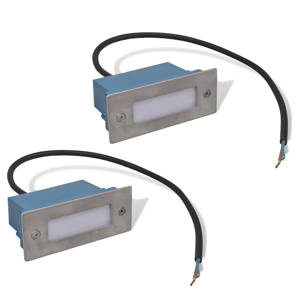Vidaxl Treppeninvestitionsspot 2 ST LED 44x111x56 mm