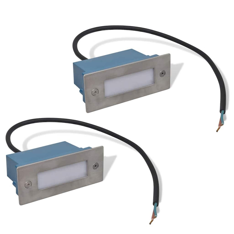 Vidaxl Treppeninvestitionsspot 2 ST LED 44x111x56 mm