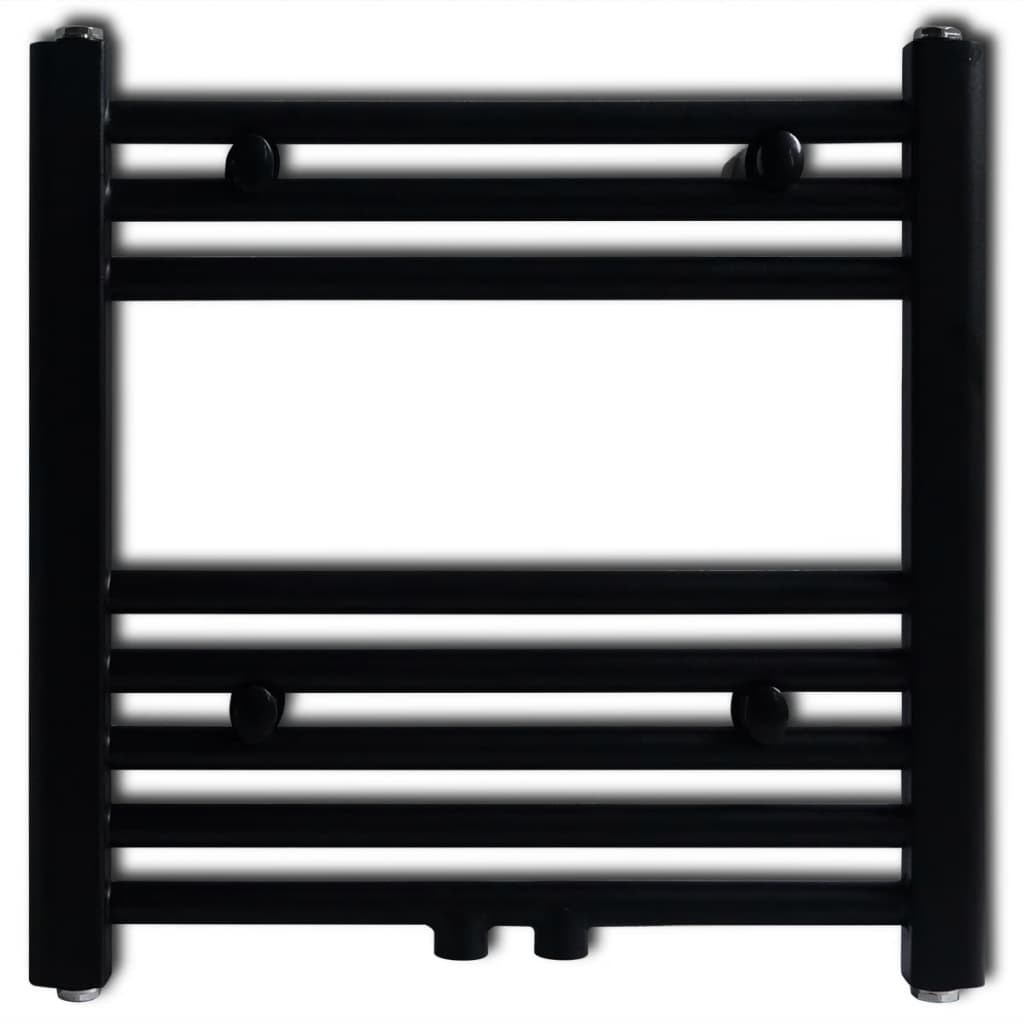 Vidaxl Kühlerhandtuchregal gerade 480 x 480 mm schwarz