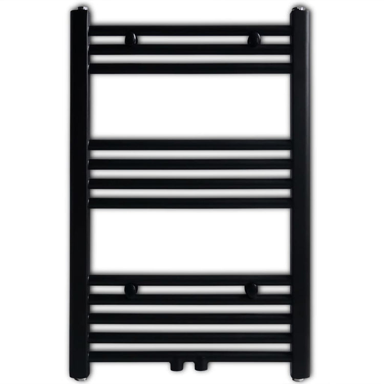 Vidaxl Kühlerhandtuchregal gerade 500x764 mm schwarz