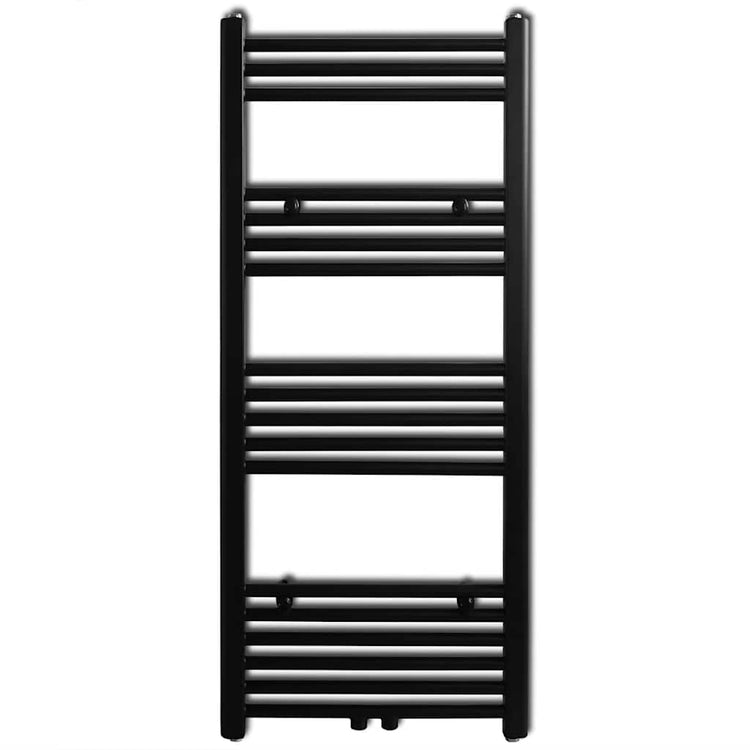 Vidaxl Kühlerhandtuchregal gerade 500x1160 mm schwarz