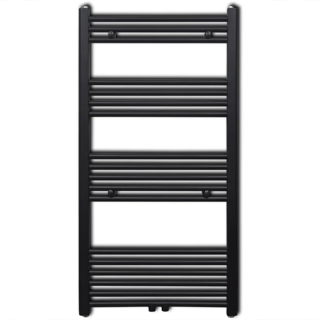 Vidaxl Kühlerhandtuchregal gerade 600x1160 mm schwarz