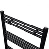 Vidaxl Kühlerhandtuchregal gerade 600x1160 mm schwarz