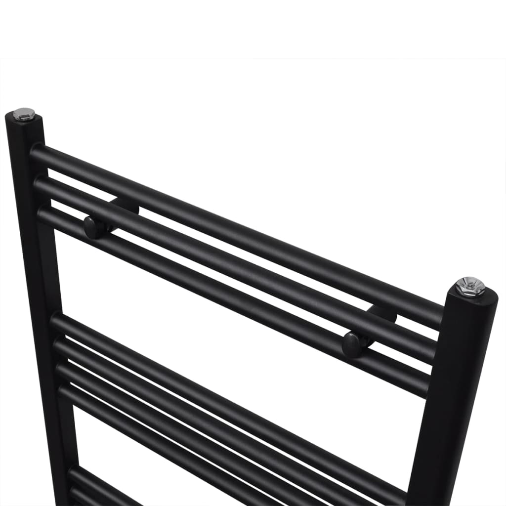 Vidaxl Kühlerhandtuchregal gerade 600x1160 mm schwarz