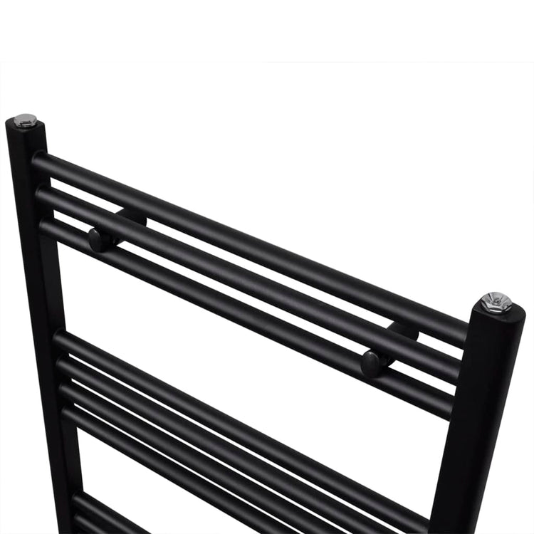 Vidaxl Kühlerhandtuchregal gerade 600x1160 mm schwarz