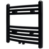Vidaxl Kühlerhandtuchregal 480 x 480 mm schwarz gebogen