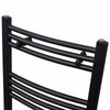 Vidaxl Kühlerhandtuchregal 500x764 mm schwarz gebogen
