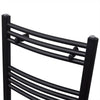 Vidaxl Kühlerhandtuchregal 500x1160 mm schwarz gebogen