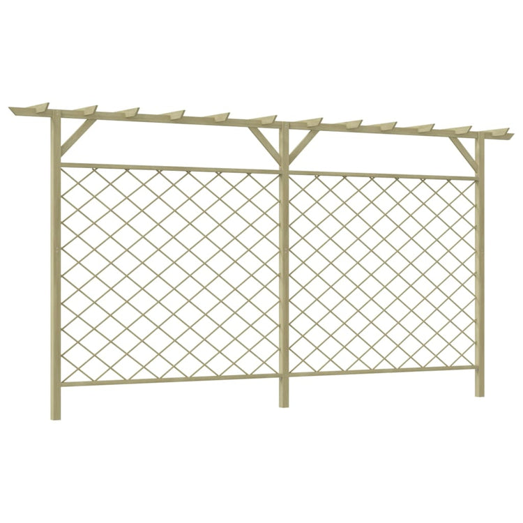 Vidaxl -Gartenzaun mit Latten- und Pergola -Holz