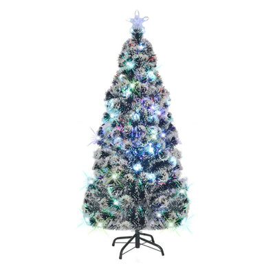 VIDAXL -Weihnachtsbaum mit LED und Standard 180 cm Faserfaser