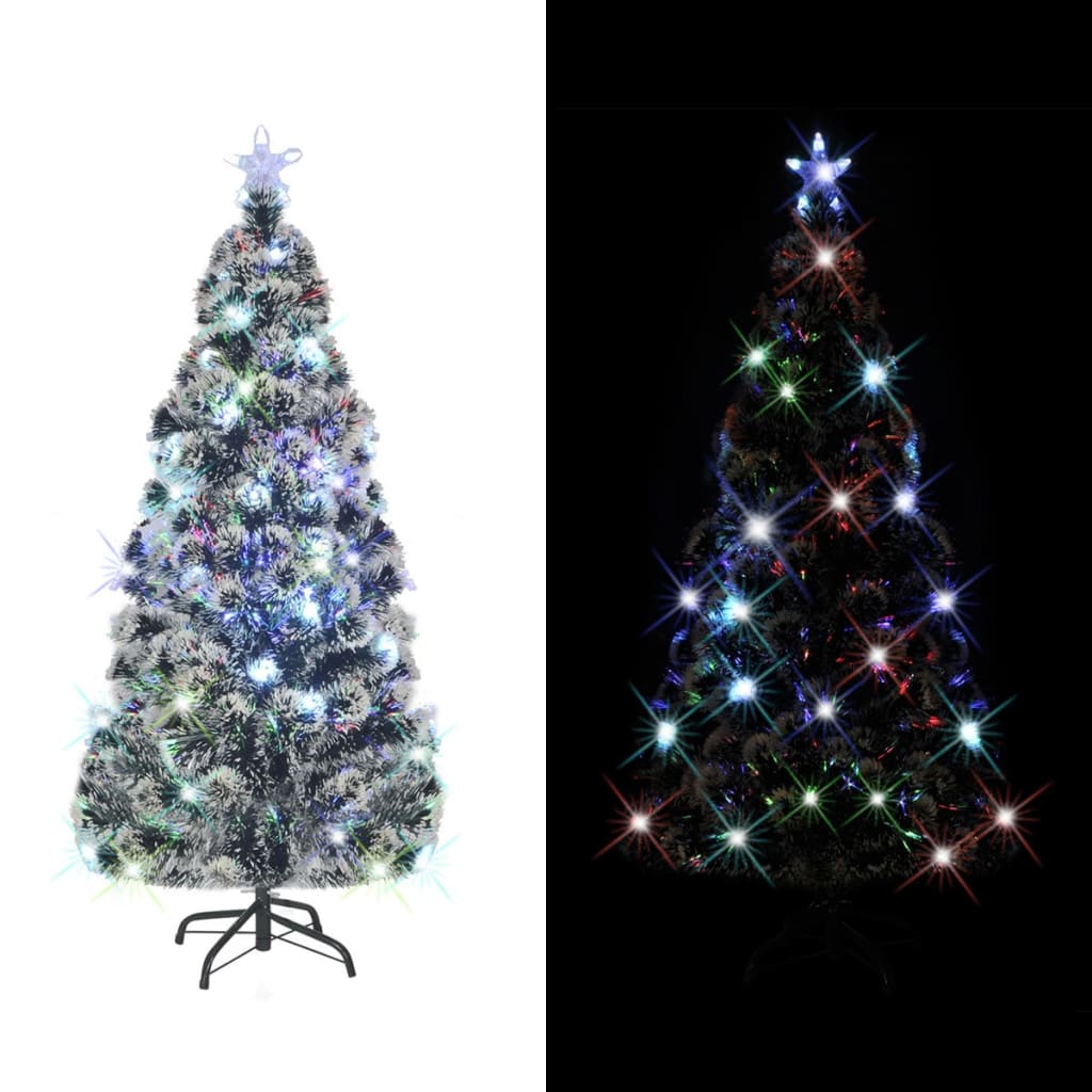 VIDAXL -Weihnachtsbaum mit LED und Standard 180 cm Faserfaser