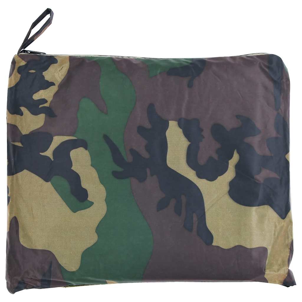 VidaXL Regenponcho für Camping, Wandern, Armee, wasserdicht, Tarnung