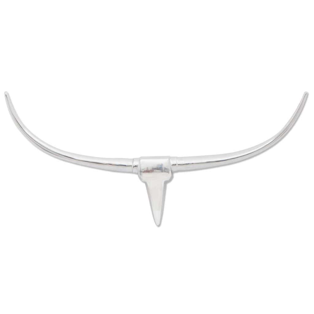 Vidaxl Bulls Kopf für das Wandaluminium 96 cm Silberfarbe