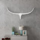 Vidaxl Bulls Kopf für das Wandaluminium 96 cm Silberfarbe