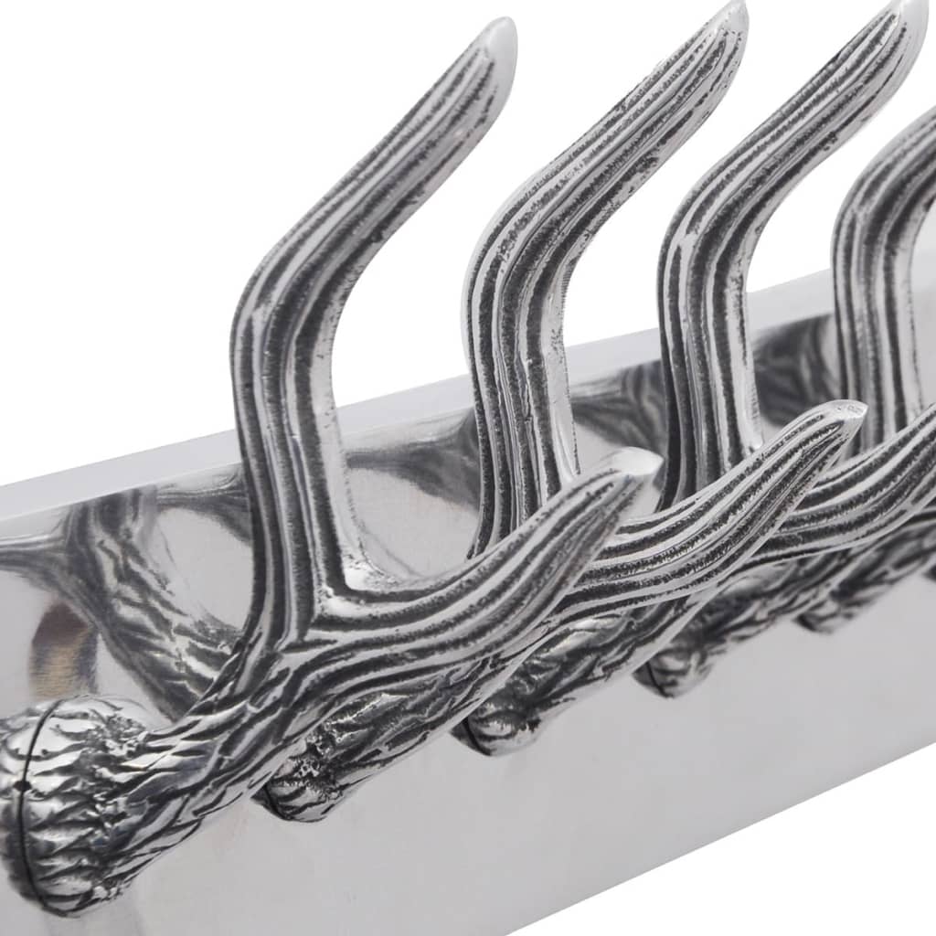 VIDAXL Aluminiumbeschattierungsregal Silber gefärbt