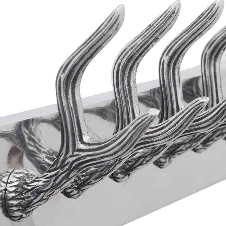 VIDAXL Aluminiumbeschattierungsregal Silber gefärbt