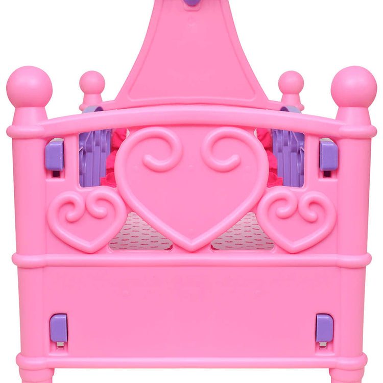 Vidaxl -Puppenbett für Kinderzimmer Pink + lila