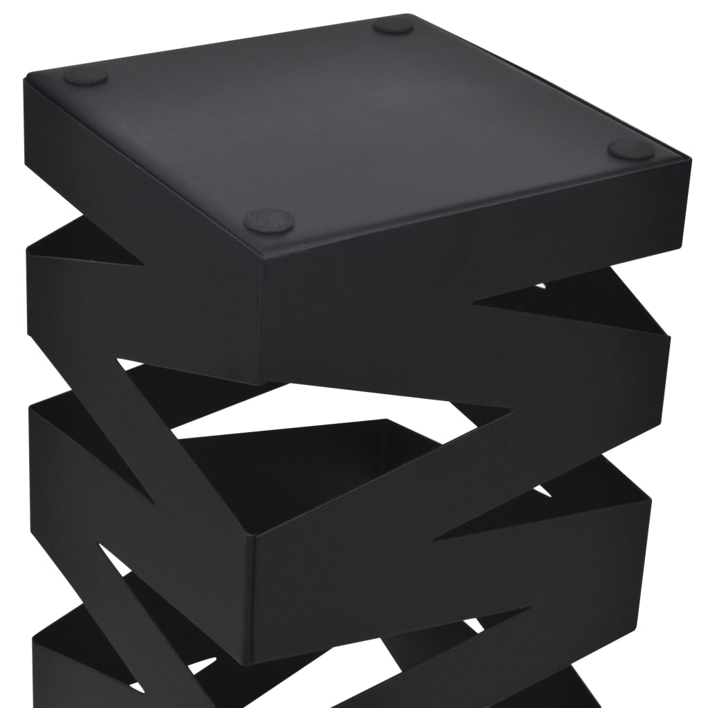 Vidaxl Regenschatz -Stickhalter Quadrat 48,5 cm Stahl Schwarz