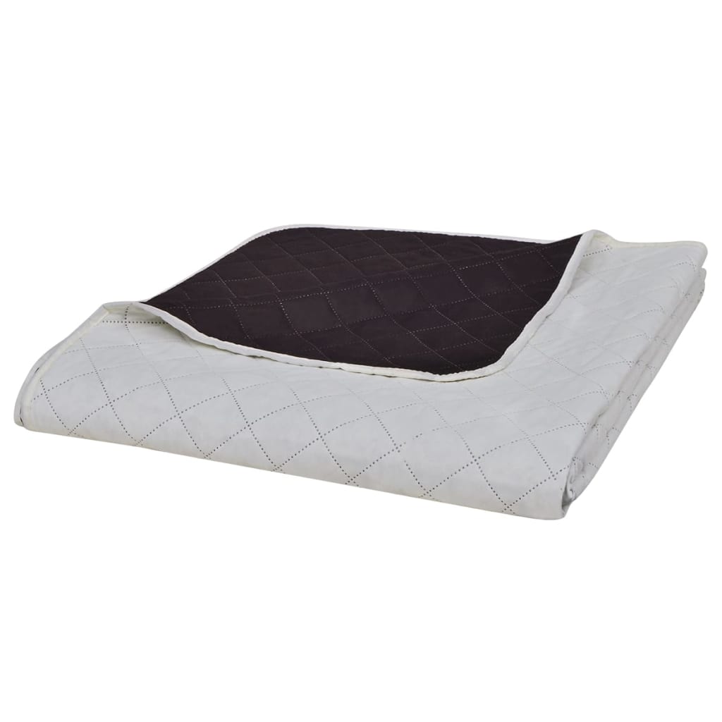 VIDAXL BETSPREAD DOPF -SANDET 230X260 CM BEGE BROWN