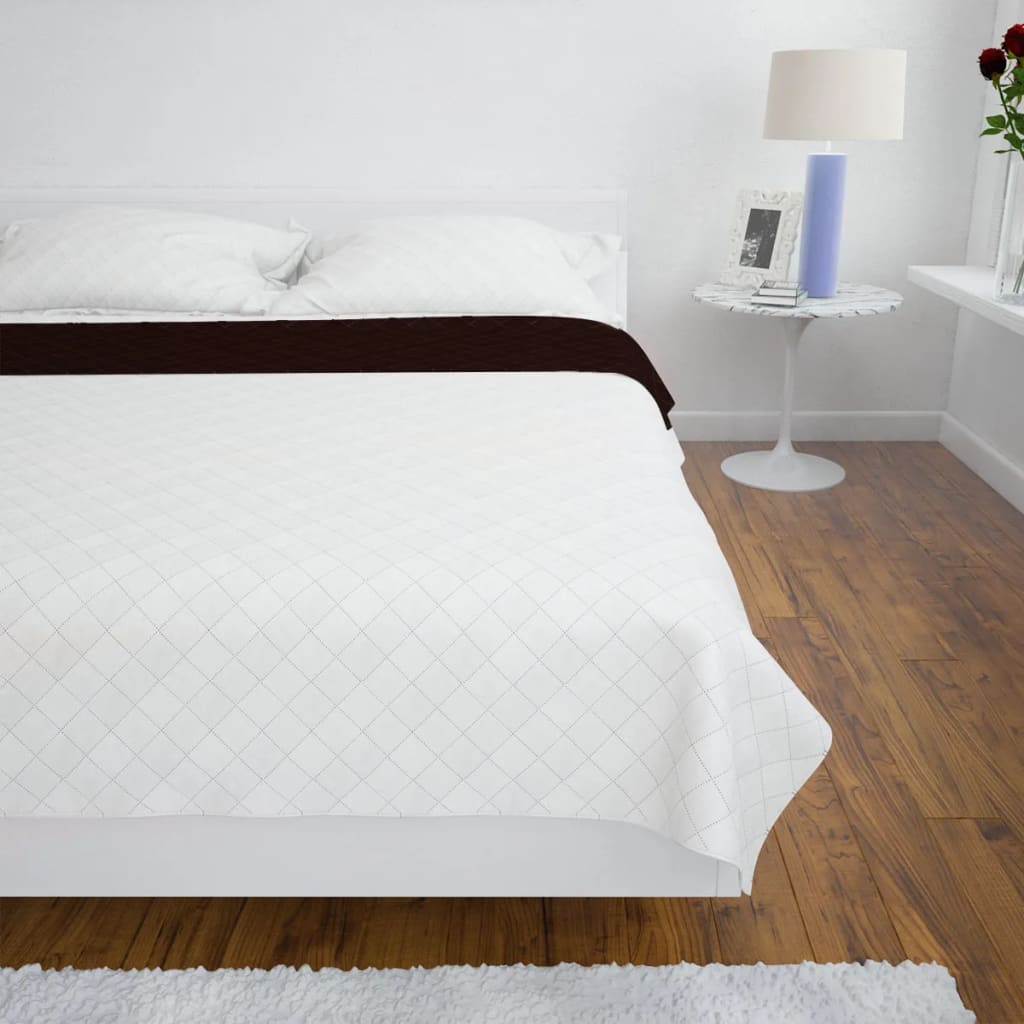 VIDAXL BETSPREAD DOPF -SANDET 230X260 CM BEGE BROWN
