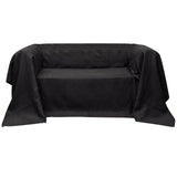 VIDAXL -Bankabdeckung 140x210 cm Microsuède Anthrazit - afbeelding 1