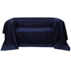 VIDAXL Bank Cover Microsuede Navy Blue 140 x 210 cm